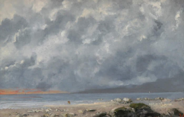 Gustave Courbet Beach Scene